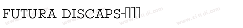 futura discaps字体转换